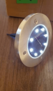 SOLARLIGHT™ Lampki Solarne Gruntowe Disk 4 szt. w zestawie photo review