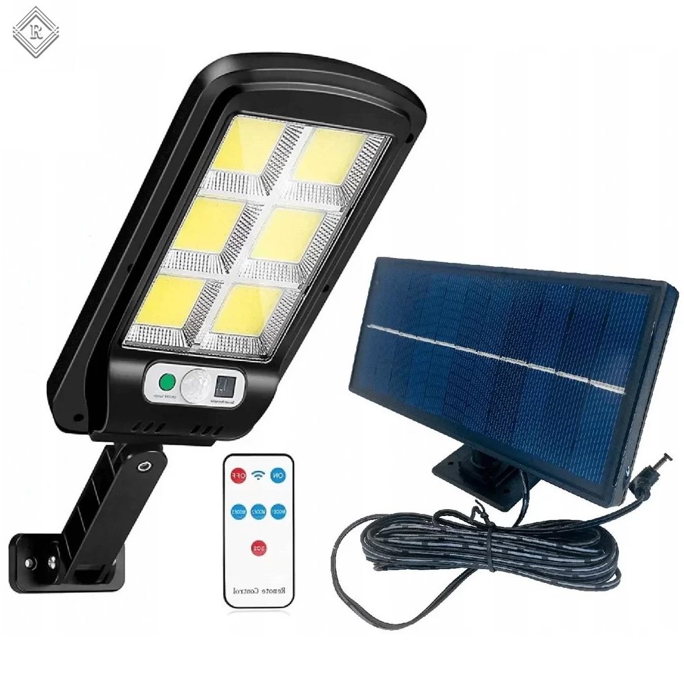 SOLARLIGHT™ Lampa Solarna 120 LED COB z Czujnikiem Ruchu i Zmierzchu