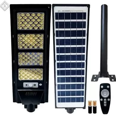 SOLARLIGHT™ Lampa Latarnia Solarna LED Uliczna 480W + Uchwyt + Pilot