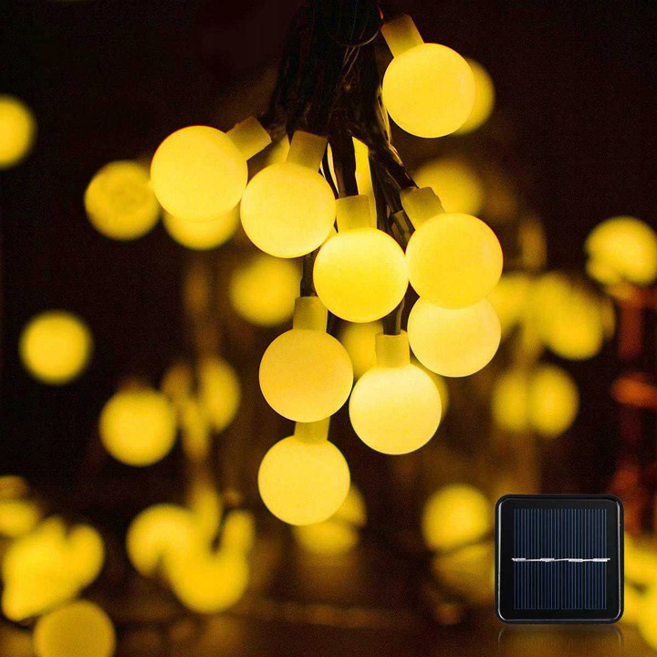 SOLARLIGHT™  Lampki Ogrodowe Girlanda Solarna Ozdobne Kulki LED