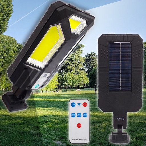 SOLARLIGHT™ Lampa Uliczna 300W Solarna Czujnik Ruchu i Zmierzchu COB
