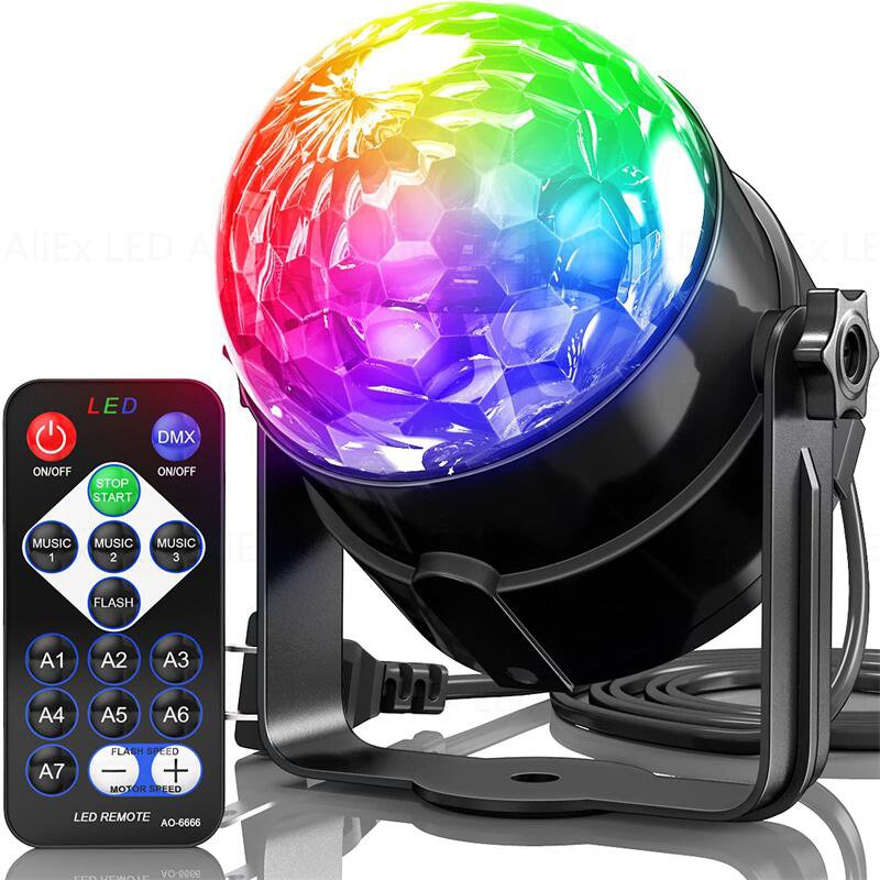 DECORLIGHT™ KULA DISCO PROJEKTOR DYSKOTEKOWY REFLEKTOR LED RGB