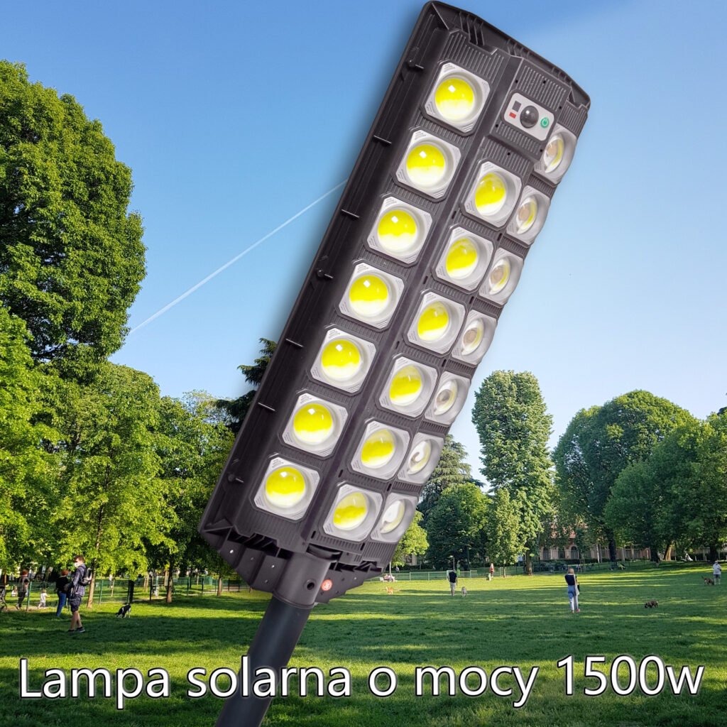 lampa 1500w led cob solarna uliczna