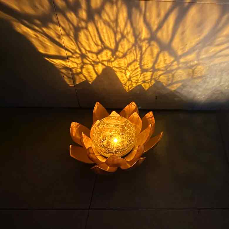 lampa solarna kula lotos led